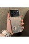 حافظة هاتف متوافقة مع iPhone 17 Pro Max مصنوعة من مادة Gold Tone Star منقوش أكريليك