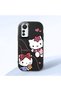 Mi 12 Lite Compatible Camera Protected Black Soft Silicone Phone Case Hello Kitty Patterned