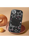 حافظة هاتف من السيليكون الناعم باللون الأسود متوافقة مع هاتف Poco C31 مع حماية للكاميرا Hello Kitty منقوش - 2