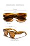 Eoh4014 C4 Amber Acetate Unisex Sunglasses - 4
