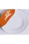 Melamine Dinner Set 50 Pcs Two Tone Orange White - 4