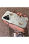 iPhone 16 Compatible Gold Tone Star Patterned Acrylic Material Phone Case - 2