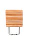 Wooden Square Folding Table with Metallic Stand - 5