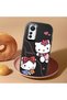 Mi 12 Lite Compatible Camera Protected Black Soft Silicone Phone Case Hello Kitty Patterned - 2
