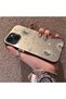 حافظة هاتف متوافقة مع iPhone 14 Plus/15 Plus مصنوعة من مادة Gold Tone Star منقوش أكريليك - 2