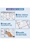 Dry Erase Monthly Laminated Jumbo Whiteboard Calendar, Erasable Family Schedule Planner 25"x 38" - 5