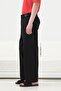 Yan Belt Detailled Black K Linen Pants - 3