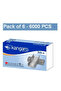 Heavy-Duty Staple Pins, 26/6, 6 pcs, Silver - 2