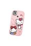 Poco C31 Compatible Camera Protected Pink Soft Silicone Phone Case Hello Kitty Patterned - 3