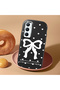 Realme C65 Compatible Camera Protected Black Soft Silicone Phone Case Bowknot Patterned - 2