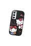 حافظة هاتف من السيليكون الناعم باللون الأسود متوافقة مع كاميرا Realme C65 Hello Kitty منقوش - 3