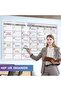 Dry Erase Monthly Laminated Jumbo Whiteboard Calendar, Erasable Family Schedule Planner 25"x 38" - 2