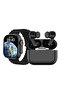 Smartwatch and Earbuds Combo, Black - 3