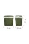 Chill Box / Ice Box 3 Pcs Set 4L + 12 + 24 L Green - 8