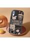 Samsung Galaxy A30 Compatible Camera Protected Black Soft Silicone Phone Case Cute Bear Patterned - 2