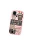 Redmi 10C Compatible Camera Protected Pink Soft Silicone Phone Case Cute Bear Patterned - 3