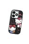 Infinix Hot 40I Compatible Camera Protected Black Soft Silicone Phone Case Hello Kitty Patterned - 3