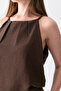 Women's Summer Linen Strap Blouse Shorts Set Casual Daily Combination Beach Chic - 7