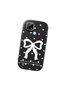 Realme C21 Compatible Camera Protected Black Soft Silicone Phone Case Bowknot Patterned - 3