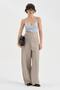 Women's Cross-Waist Buttoned Design Trousers