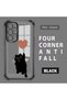 Samsung Galaxy A23 Compatible Transparent Four Corner Silicone Coated Glossy Edge Case