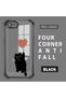 iPhone 7/8/Se 2020 2022 Compatible Transparent Four Corner Silicone Coated Glossy Edge Case