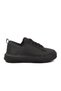 Black Thick Sole Lace-Up Women's Sports Shoes - 2