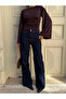 Navy Blue Wide Leg Jean - 24124 - 4