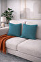 4-Piece Throw Pillow Cover Cotton Textured Soft Sofa Backrest Gift Can Be Customized with Punching