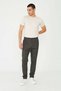 Khaki Men's Modern Cut Casual Sports Pants - 8