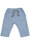 Baby Boy Blue Judge Collar Buttoned Muslin 2-Piece Set - 4