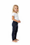 Girl's Navy Blue Color Patterned Stretchy Cotton Pack Tights - 2