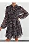 Women's Chiffon Floral Pattern Dress - 2