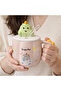 Cute Dinosaur Figured Ceramic Mug with Lid 300ml Coffee Cup with Spoon Design |   Pink Dinosaur - 2