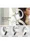 Ergonomic Mesh Office Chair with 3D Headrest, Lumbar Support, Flip-Up Arms & Recline (White/Black) - 4