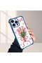 iPhone 15 Pro Compatible Transparent Four Corner Silicone Coated Glossy Edge Case - 5