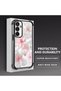 Samsung Galaxy S23 Fe Compatible Transparent Four-Corner Silicone Coated Glossy Edge Case - 3
