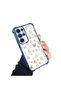 Samsung Galaxy S22 Ultra Compatible Transparent Four Corner Silicone Coated Glossy Edge Case - 2