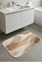 Multi-Purpose Shower Mat Non-Slip Foot Mat 60X100 Modern Patterned Soft Base - 5