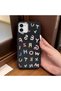 iPhone 11 Compatible Stylish Letter Patterned , Leather Textured Phone Case - 2