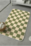 Multi-Purpose Bathroom Mat in Front of the Sink, Non-Slip Based Wudu Mat 60X40 Modern Patterned Soft Base - 2