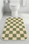 Multi-Purpose Bathroom Mat in Front of the Sink, Non-Slip Based Wudu Mat 60X40 Modern Patterned Soft Base - 5