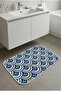 Multi-Purpose Shower Mat Non-Slip Foot Mat 60X100 Modern Patterned Soft Base - 5