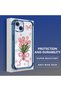 iPhone 13 Compatible Transparent Four Corner Silicone Coated Glossy Edge Case - 4