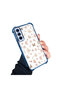 Samsung Galaxy S21 Fe 5g Compatible Transparent Four-Corner Silicone Coated Glossy Edge Case - 3