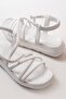 Zri̇n-841-841 White Elastic Women's Daily Sandals - 4