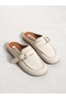 Gabri̇el Cream t Buckle Detail Women's Slippers - 5
