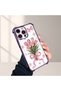iPhone 14 Pro Max Compatible Transparent Four Corner Silicone Coated Glossy Edge Case - 4