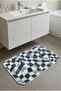 Multi-Purpose Shower Mat Non-Slip Foot Mat 60X100 Modern Patterned Soft Base - 5