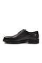Black Genuine Leather Lace-Up Men's Classic Shoes - 4